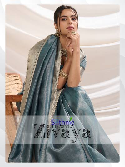 SETHNIC ZIVAYA 70001 TO 70006 DESIGNER TISSUE SAREE WHOLESALER IN INDIA